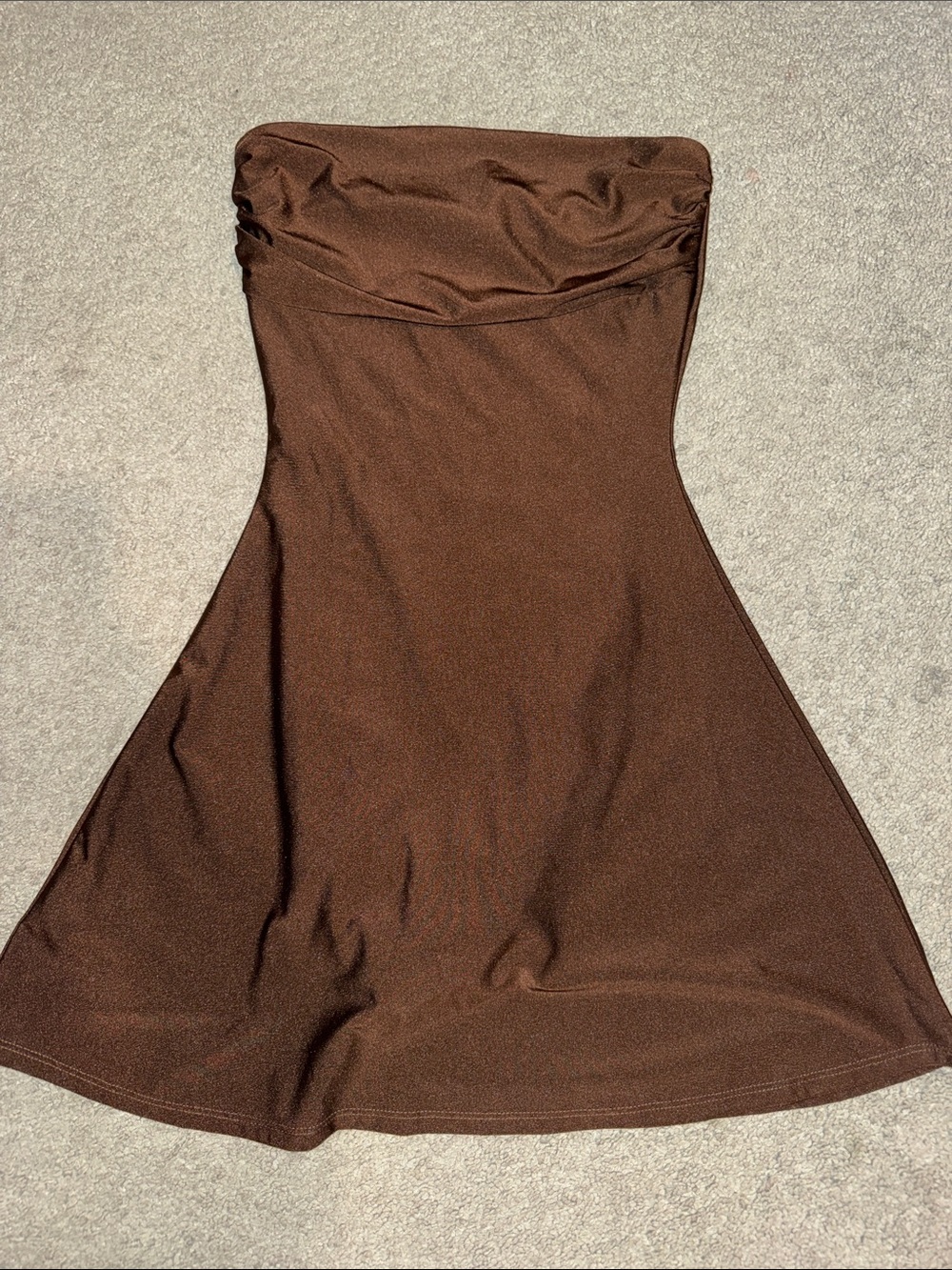 Windsor Strapless Brown A-Line Women’s Dress